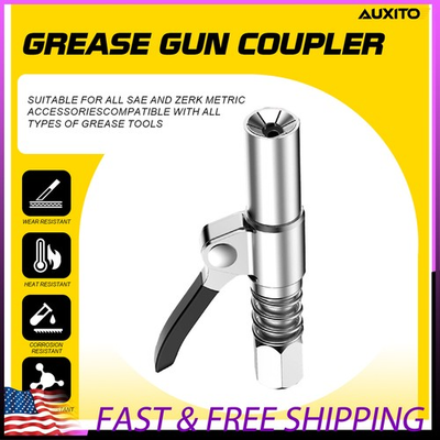 #ad High Coupler Grease Pressure Gun locks doesn#x27;t on leak 10000 rated over PSI $11.39