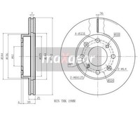 2 St. Bremsscheibe Maxgear 19-0928 Vorderachse FüR Honda