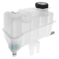 Coolant Overflow Recovery Expansion Reservoir Bottle Front Side Plastic White