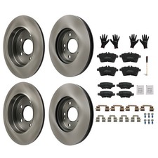 Bremsscheiben Bremsbel&auml;ge Vorne Hinten Mercedes W169 W245 For A160 A170 A180