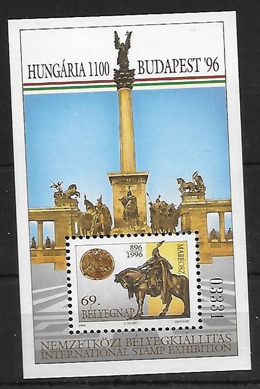 Hungary 1996 69th Stamp Day Souvenir Sheet