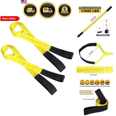 Heavy Duty Lift Sling Straps 6.5ft x 2in Web Lifting Straps 13000 lbs Capacit...
