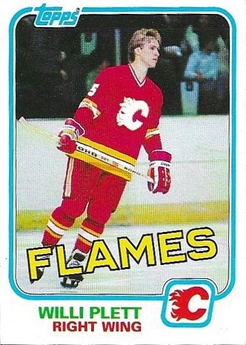 Willi Plett #26 1981 Topps card