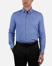 Nautica Men's Performance Slim Fit Dress Shirt L 16/16.5 - 32/33 