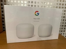 GOOGLE NEST WIFI ROUTER AND POINT - GA00822-GB - BRAND NEW SEALED - WI-FI