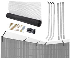 10M Cat Proofing Net Garden Fencing Security Steel Brackets and Mesh with Screws