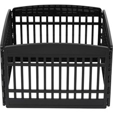 USA 24" Exercise 4-Panel Pet Playpen Dog Playpen For Puppy Small Dogs Black