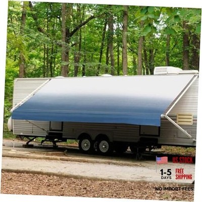 RV Awning Fabric Replacement, Heavy-Duty 18.5oz Vinyl Weatherproof Camper