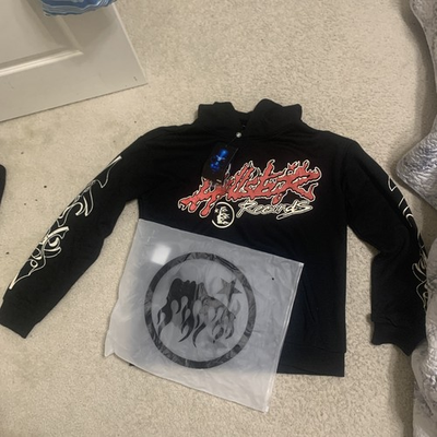 #ad Hellstar Records quot;Tourquot; Hoodie Black Is This What Heaven Sounds Like? New $145.00