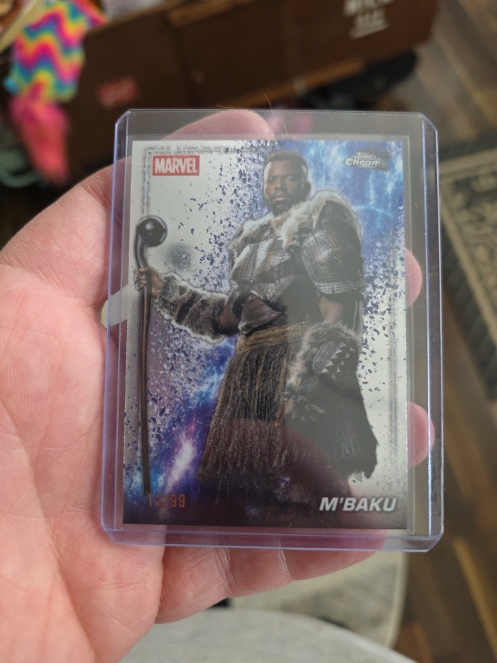 2025 Topps Marvel Studios Chrome M'Baku #83 Refractor #/99 Black Panther