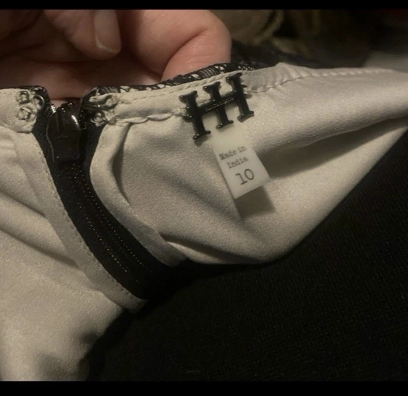 Vestido de cóctel pañuelo de encaje sin mangas Haute Hippie Alicia talla 10 Foto 4 de 4