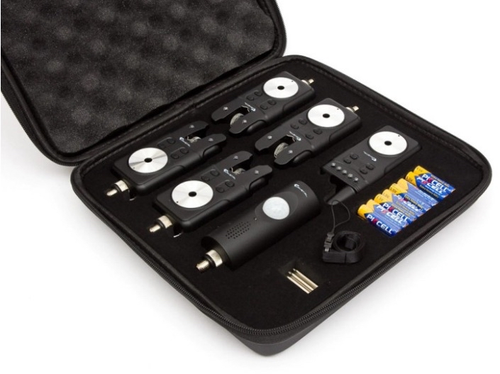 Fishing Bite Alarm Set 4+1 | Wireless Carp Bite Indicators with Receiver | Case  - Picture 3 of 4