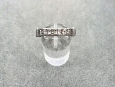 925/- Silberring mit weißen simulierten Diam...