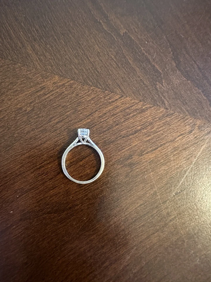 14k White Gold 1.36ctw Diamond Engagement Ring Bridal Set **GORGEOUS SPARKLER!* - Image 4 of 4