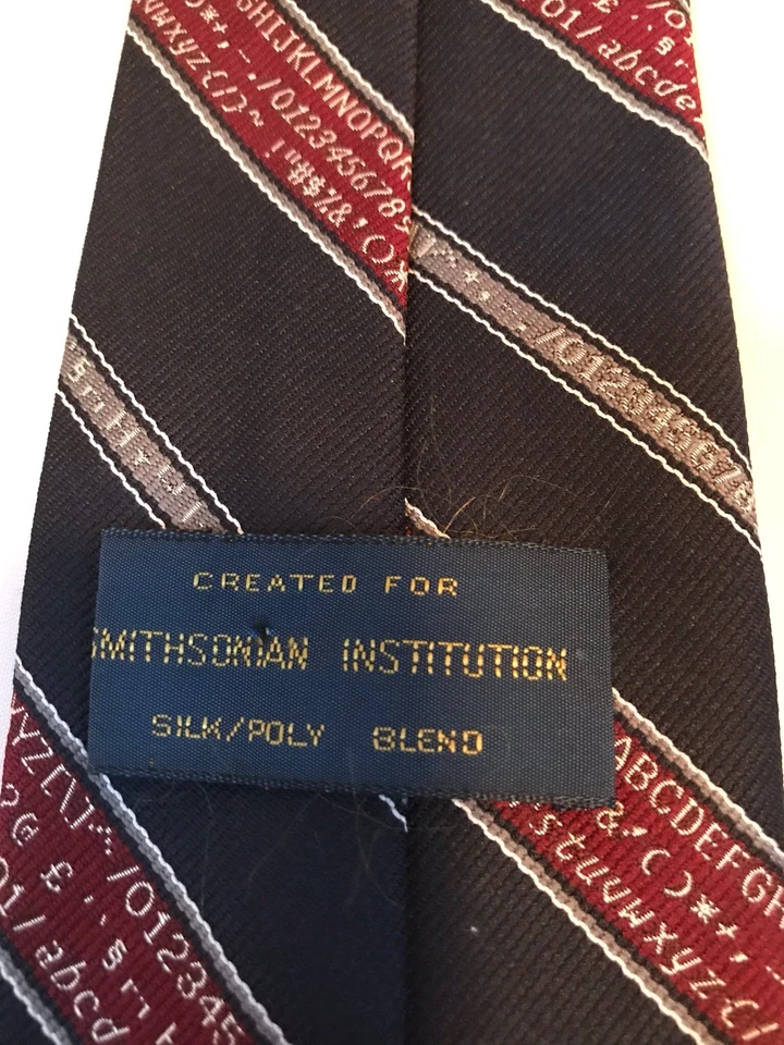 Smithsonian Institute компьютер персонажей печати линия красный синий классический галстук - Изображение 3 из 4