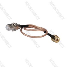 2x Tuner Adapter Cable SMA Male to F Female 15cm for DVB-T SDR USB Stick Dongle