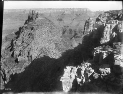 View of Ayers Peak from Hanse Trail Grand Canyon Arizona 1900-1930 Old Photo