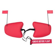 Cessna A152 Cowl Plugs w/ RBF Streamer (Color: Red)