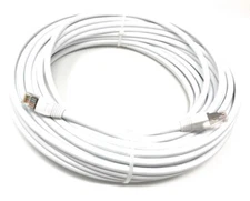 Cat6 White Outdoor Waterproof Shielded Burial Ethernet Cable From 100 To 300 Ft