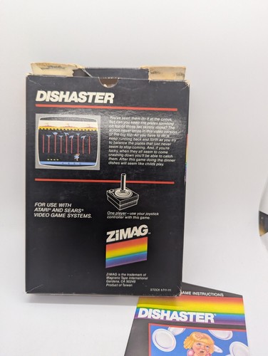 Dishaster (Atari 2600) Cartridge With Manual TESTED! RARE! Video Game Authentic - Picture 5 of 9