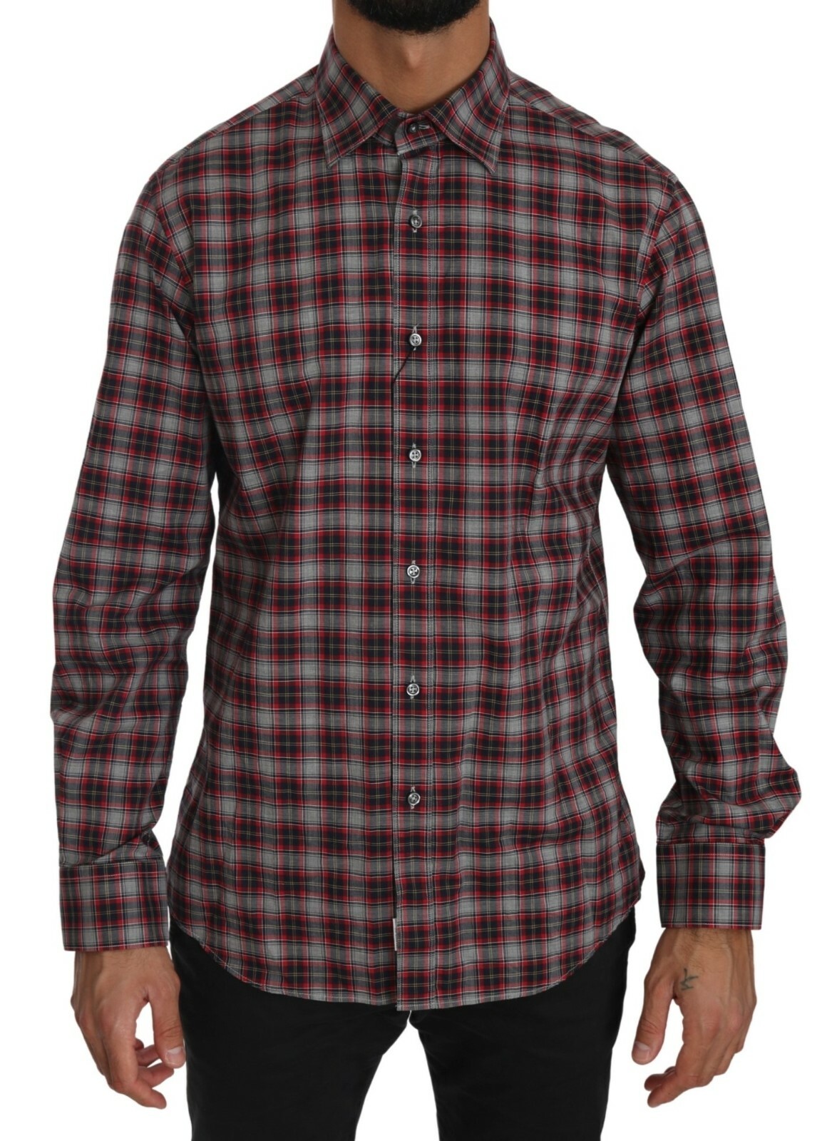 Рубашка REPORTER из 100% хлопка. Повседневный топ в красно-серую клетку. s. 41/US16/л Рекомендуемая розничная цена 300 долларов США