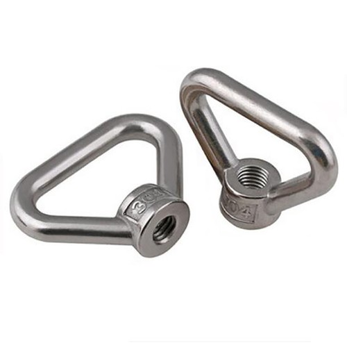 Triangle Lifting Eye Nuts M8,10,12,14,16,20,24 Female Eye Bolts - 304 Stainless - Picture 8 of 9