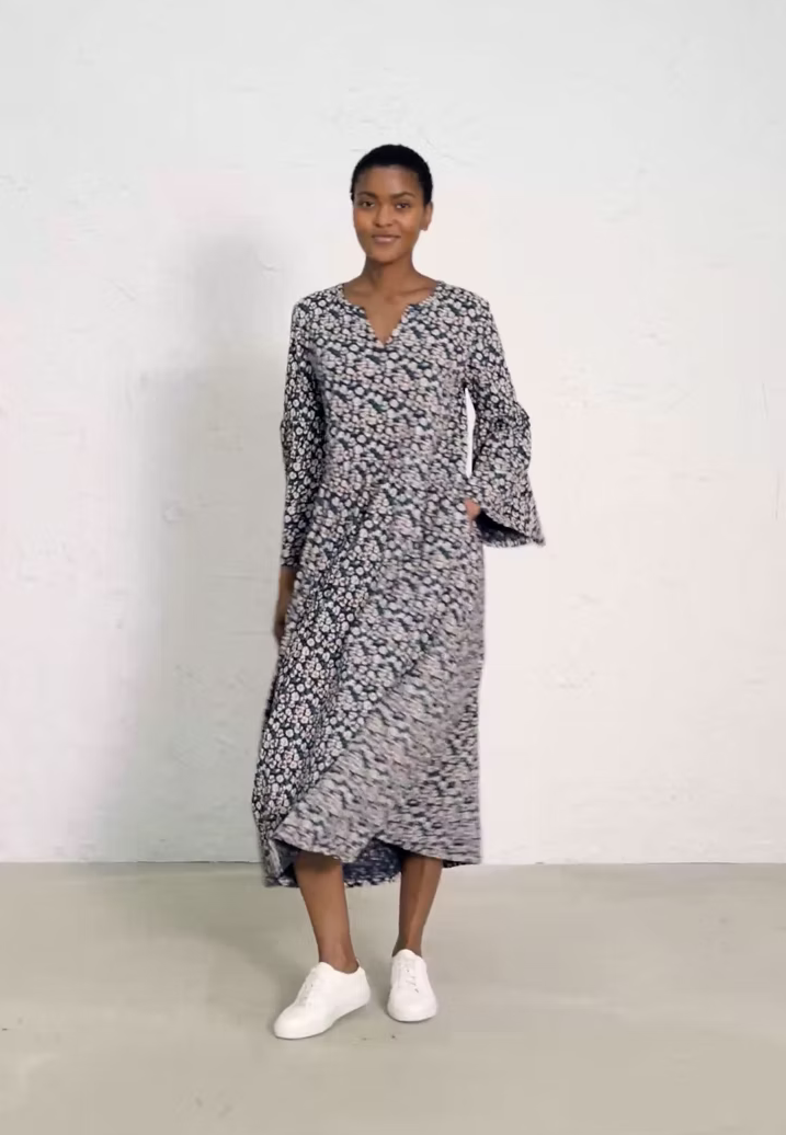 Seasalt Women's Dress navy Nicholson Dress Regular Painted