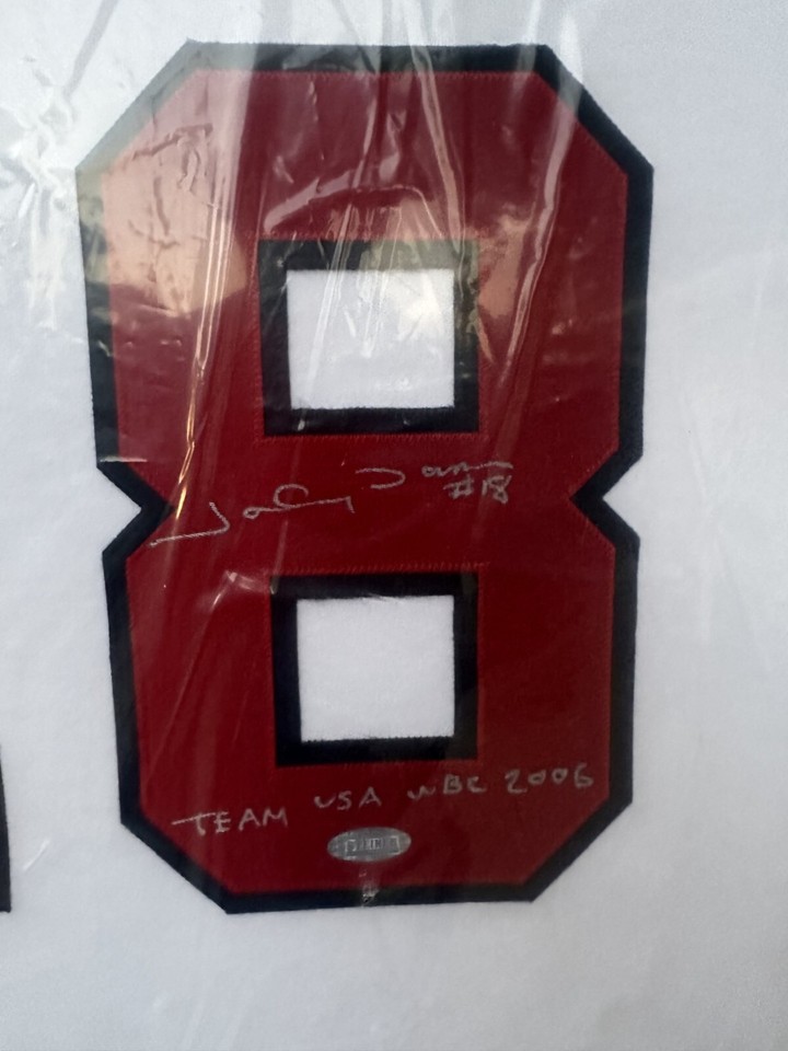 Johnny Damon Signed Team USA Framed Jersey Autographed eBay