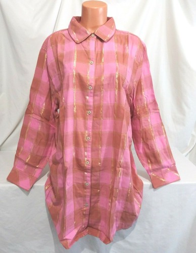 Pigiama camicia da notte Victorias Secret in flanella scintillante nuovo con etichette XS - Foto 2 di 5