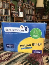 Excellerations Button Bingo Colors and Shapes Homeschool Pre K to Kinder FreShip
