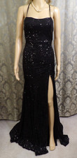 La Femme Strappy Back Sequin Gown Size 00 NWT 408