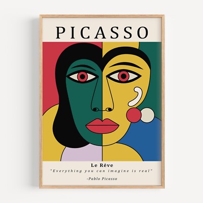 Pablo Picasso Exhibition Retro Vintage Wall Art Poster Print PP142