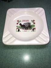 Vintage Pennsylvania Dutch Country Ashtray  Ceramic