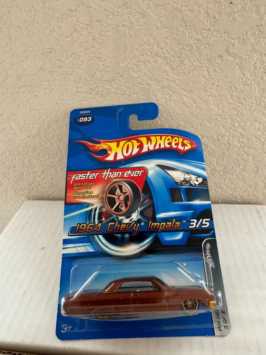 Hot Wheels Faster Than Ever 1964 Chevy Impala Pin Head #3/5