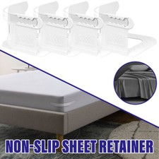 4X Lock Sheet Holder Keep Sheet Tight Heavy Duty Bed Sheet Holder Corner Fitted.