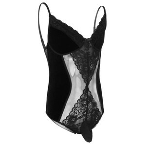 black velvet one piece