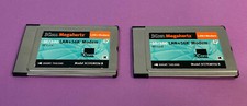  Lot of 2 3COM Megahertz 3CCFEM556 B 10/100 LAN 56K Modem PC Card