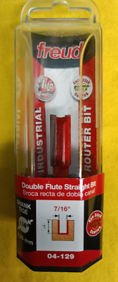 Freud 04-129 1/2'' (Dia.) Double Flute Straight Bit with 1/4'' Shank