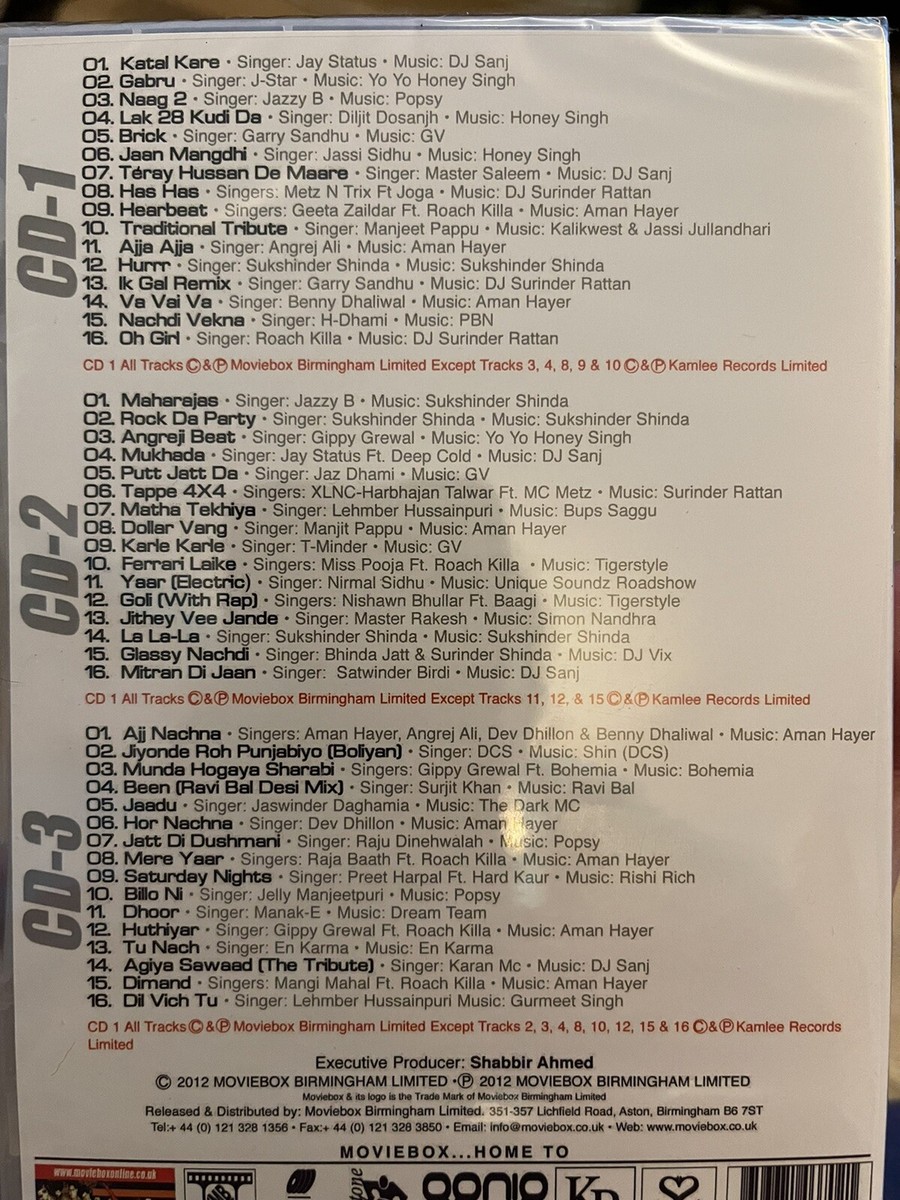 The BIGGEST UK BHANGRA HITS VOL 4; CDs pack new sealed UK