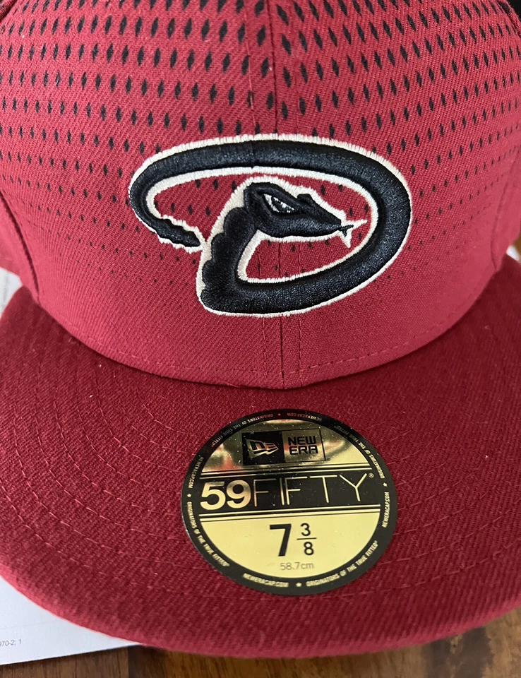 Arizona Diamondbacks New Era 59Fifty Hombres MLB Gorra de Béisbol Borgoña Coche Ajustado Foto 2 de 4