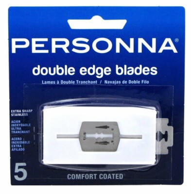 Personna Double Edge Blades 5 Count (12 Pack) 60 blades total