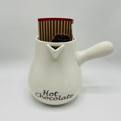 Williams Sonoma Bonjour Ceramic Hot Chocolate Pitcher Pot 7