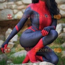 Spider Jumpsuit Bodysuit Spider-man Woman Adult Kids Halloween Cosplay Costume