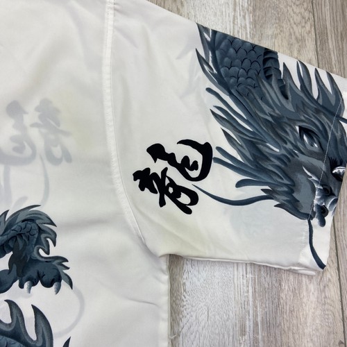 Vintage MOON Shirt Mens XL White Blue Tiger Dragon Asiancore Art Fantasy 90s Y2K - Picture 4 of 13