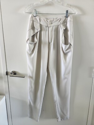 Earth Crust by Lingyali White Pants