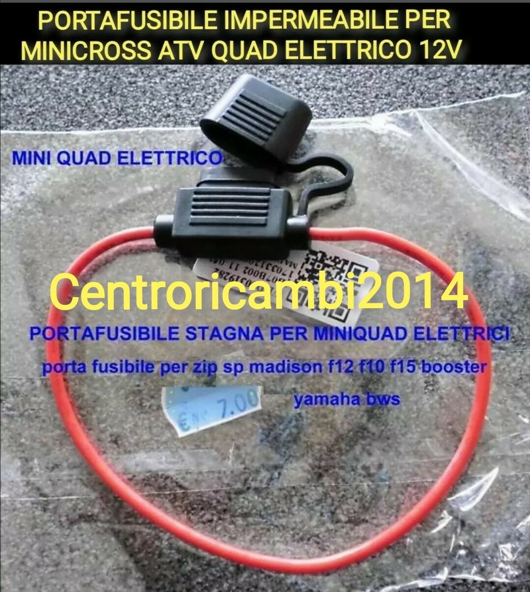 Portafusibili In Linea Rubaco 12V Per Auto E Moto - Kit 6 Pezzi Con Fusibili 5A, 10A, 15A, 20A