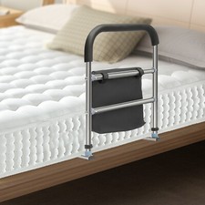 Stainless Steel Bed Rails for Seniors Elderly Parents Adults Bed Side Rai Black