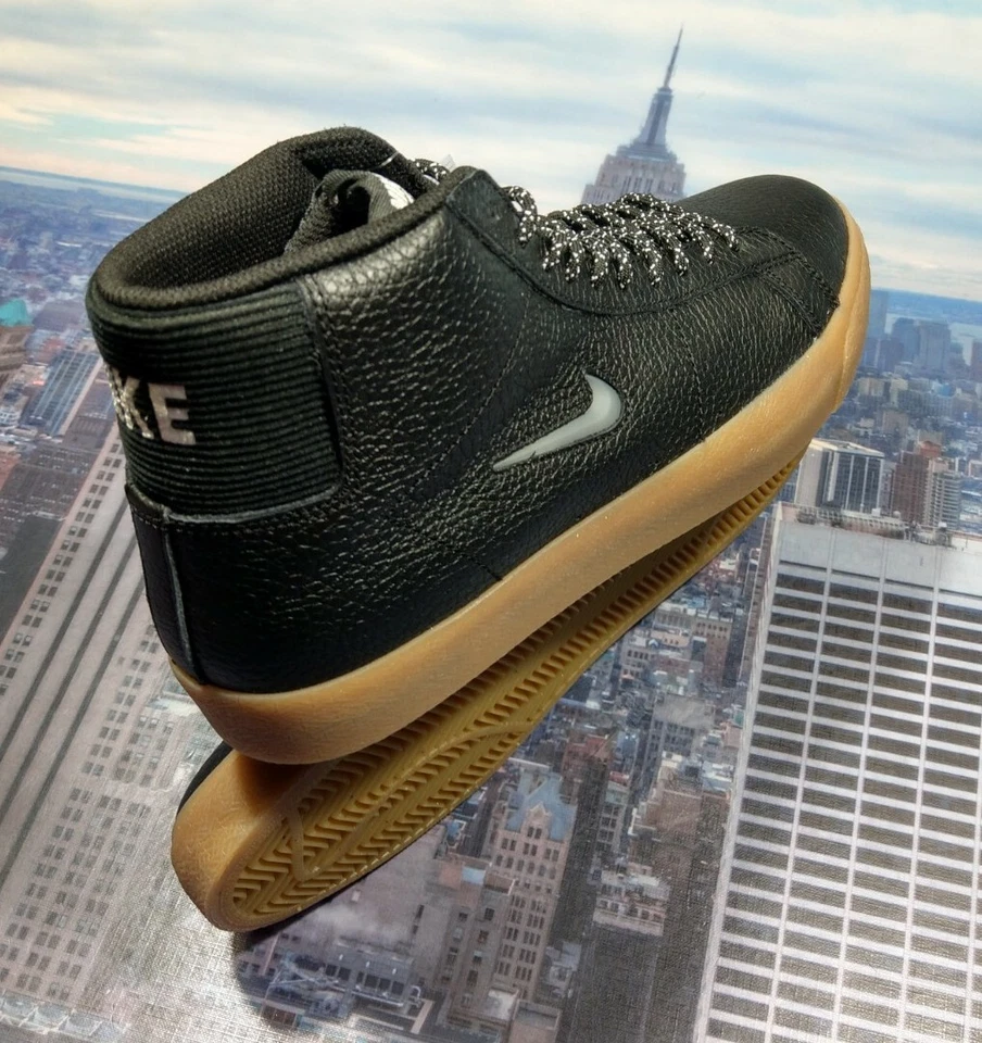 Nike SB Zoom Blazer Medio Premium Joya Swoosh Negro/Goma Hombres Talla 6 CU5283 001 Nuevo Foto 2 de 4