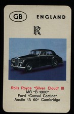 Rolls Royce Silver Cloud III Kwartet card/Quartet card/Spielkarte Trading Card