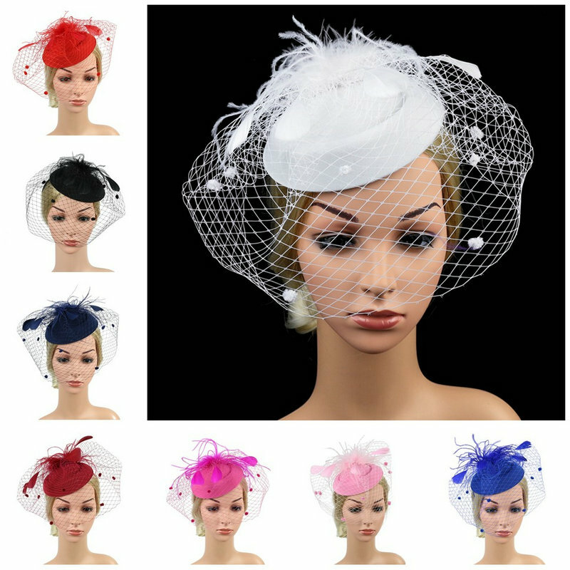 Women Fascinators Hat Wedding Cocktail Tea Party Hat Hair  display picture 1